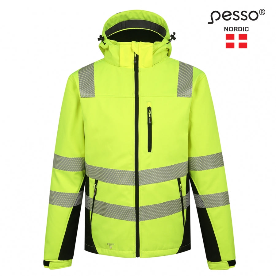 Jaka Softshell Pesso Calgary HI-VIS, Dzeltena