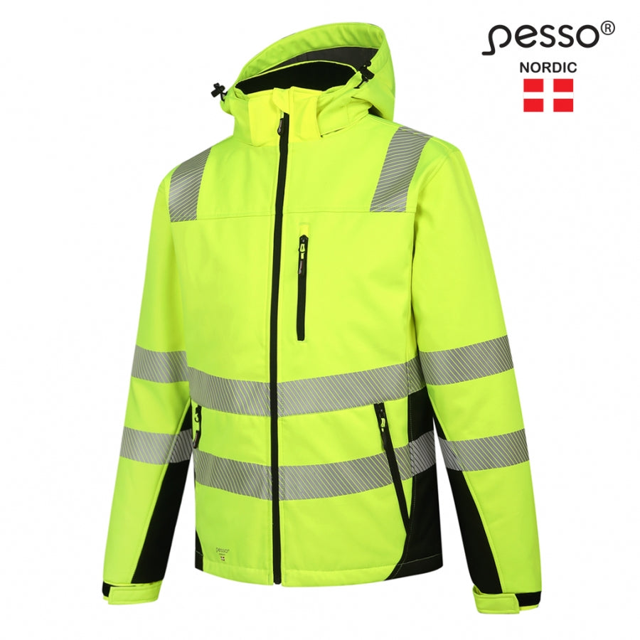 Jaka Softshell Pesso Calgary HI-VIS, Dzeltena