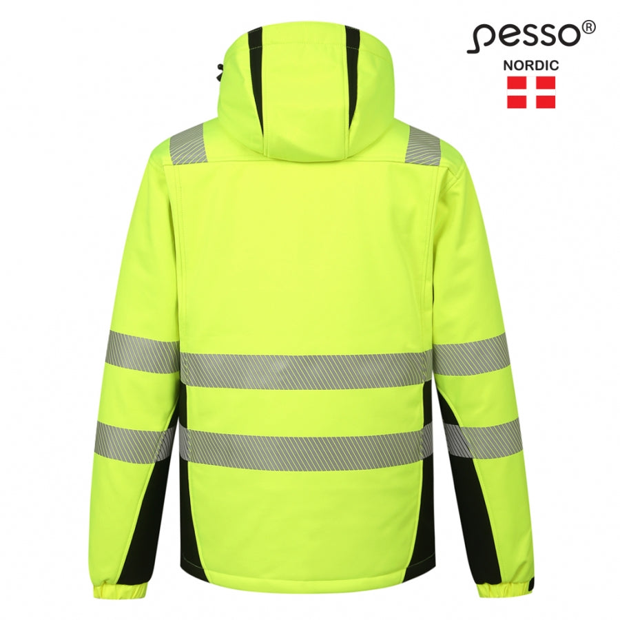 Jaka Softshell Pesso Calgary HI-VIS, Dzeltena