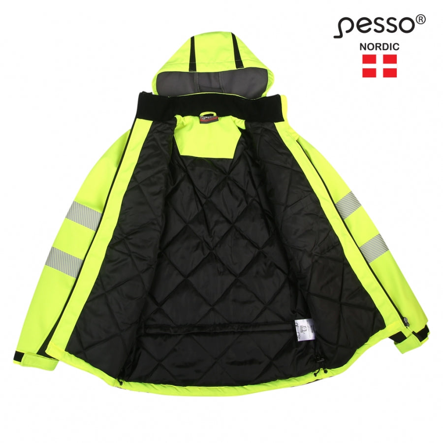 Jaka Softshell Pesso Calgary HI-VIS, Dzeltena