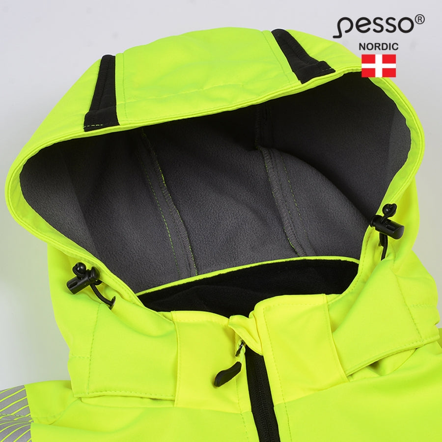 Jaka Softshell Pesso Calgary HI-VIS, Dzeltena