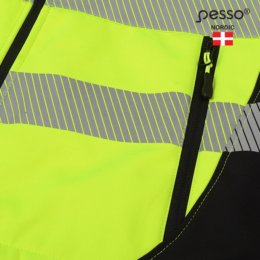 Jaka Softshell Pesso Calgary HI-VIS, Dzeltena