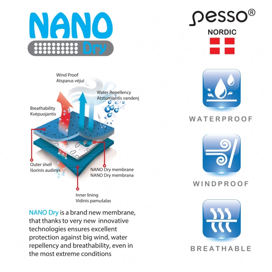 Ūdens atgrūdošs puskombinezons Pesso Winnipeg Hi-Vis