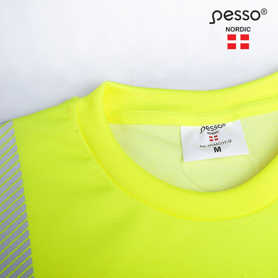 T-krekls High Visibility Pesso HVM, Dzeltens