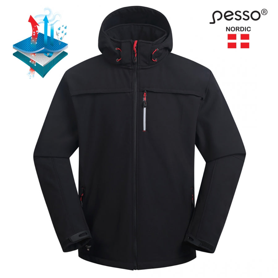 Jaka SoftShell Pesso ATLANTA, Melna