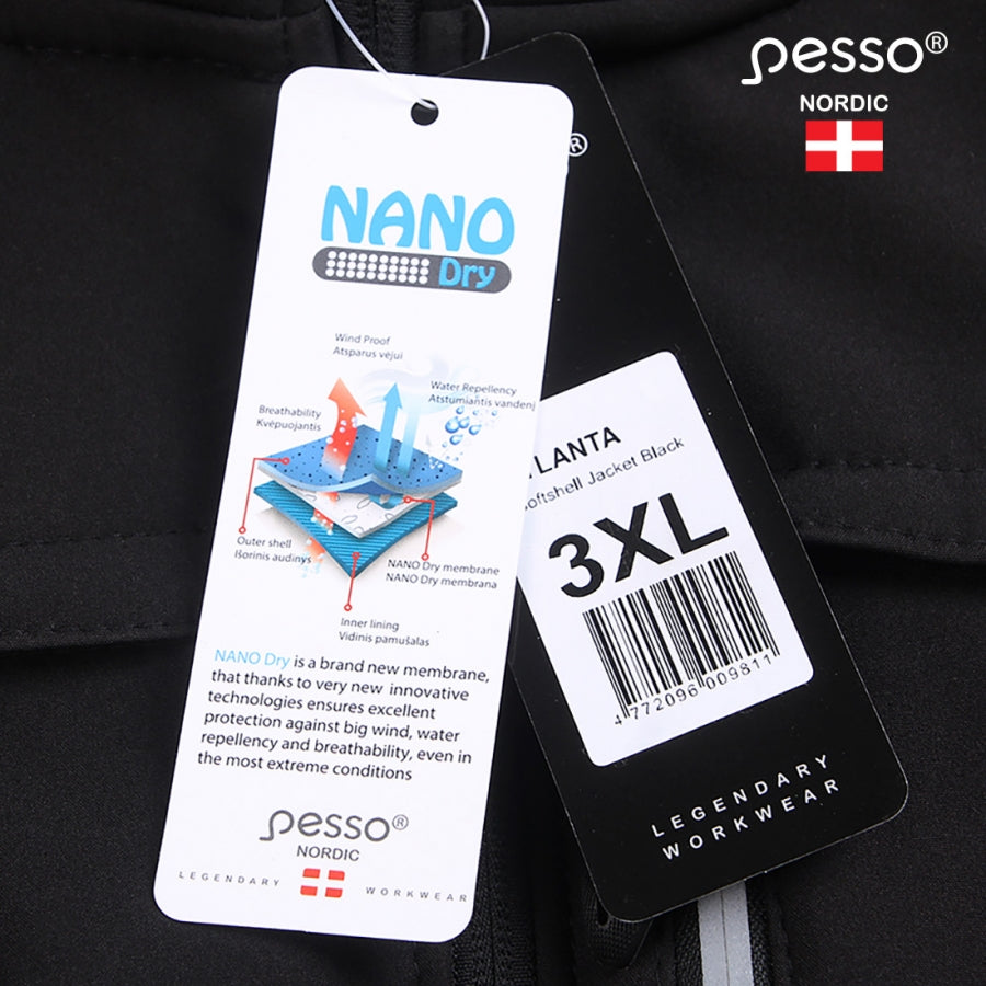 Jaka SoftShell Pesso ATLANTA, Melna