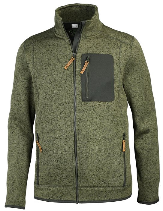 OS-Trachten Men's Knitted Fleece Jacket
