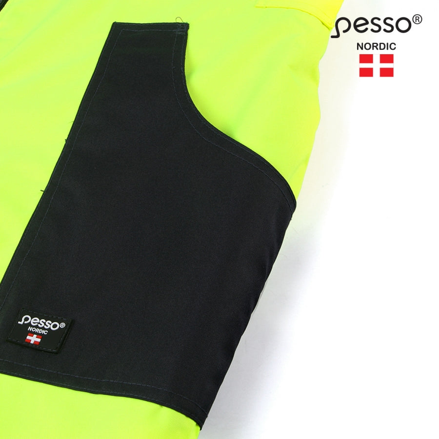 Ūdens atgrūdošs puskombinezons Pesso Montana Hi Vis, Dzeltens