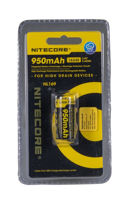 Nitecore NL 169 Lithium-ion Rechargeable Battery