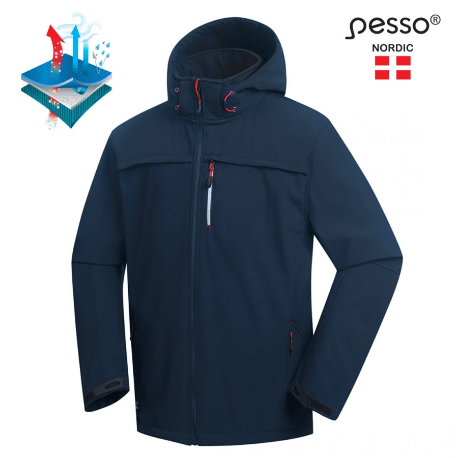 Jaka SoftShell Pesso ATLANTA, Navy