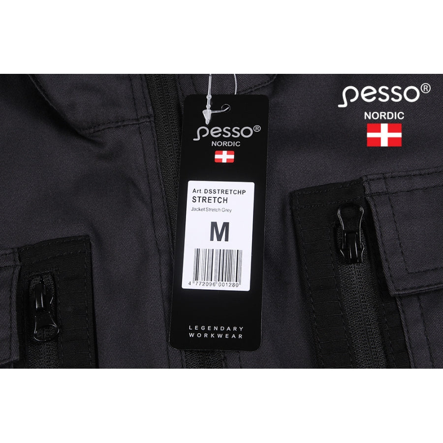 Darba apģērba jaka Pesso Stretch, Pelēka