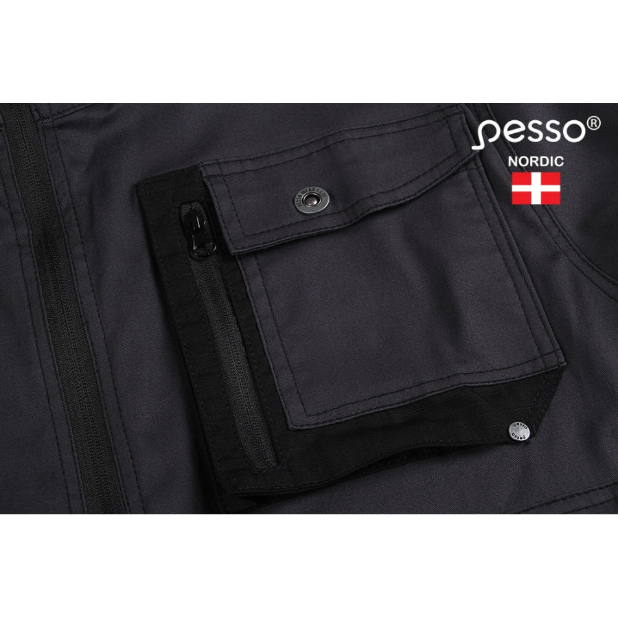 Darba apģērba jaka Pesso Stretch, Pelēka