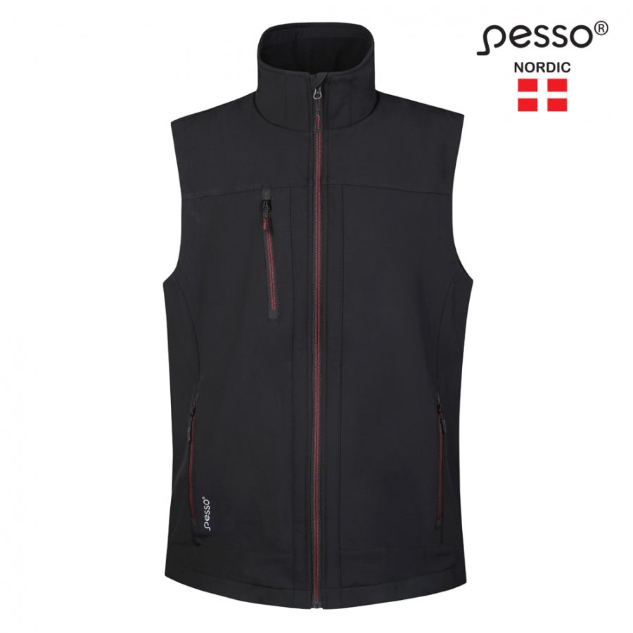 Veste SoftShell Pesso Soft, Melna