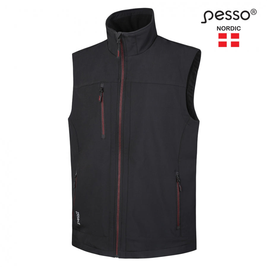 Veste SoftShell Pesso Soft, Melna