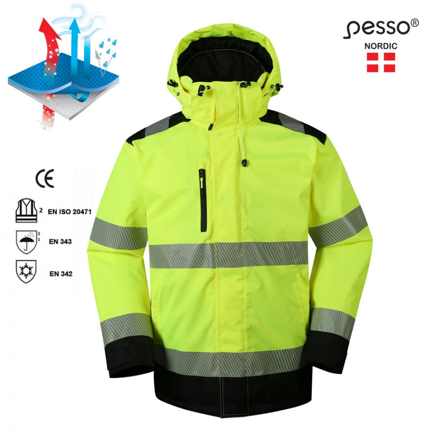 Ūdensnecaurlaidīga ziemas jaka Pesso Arizona HI-VIS