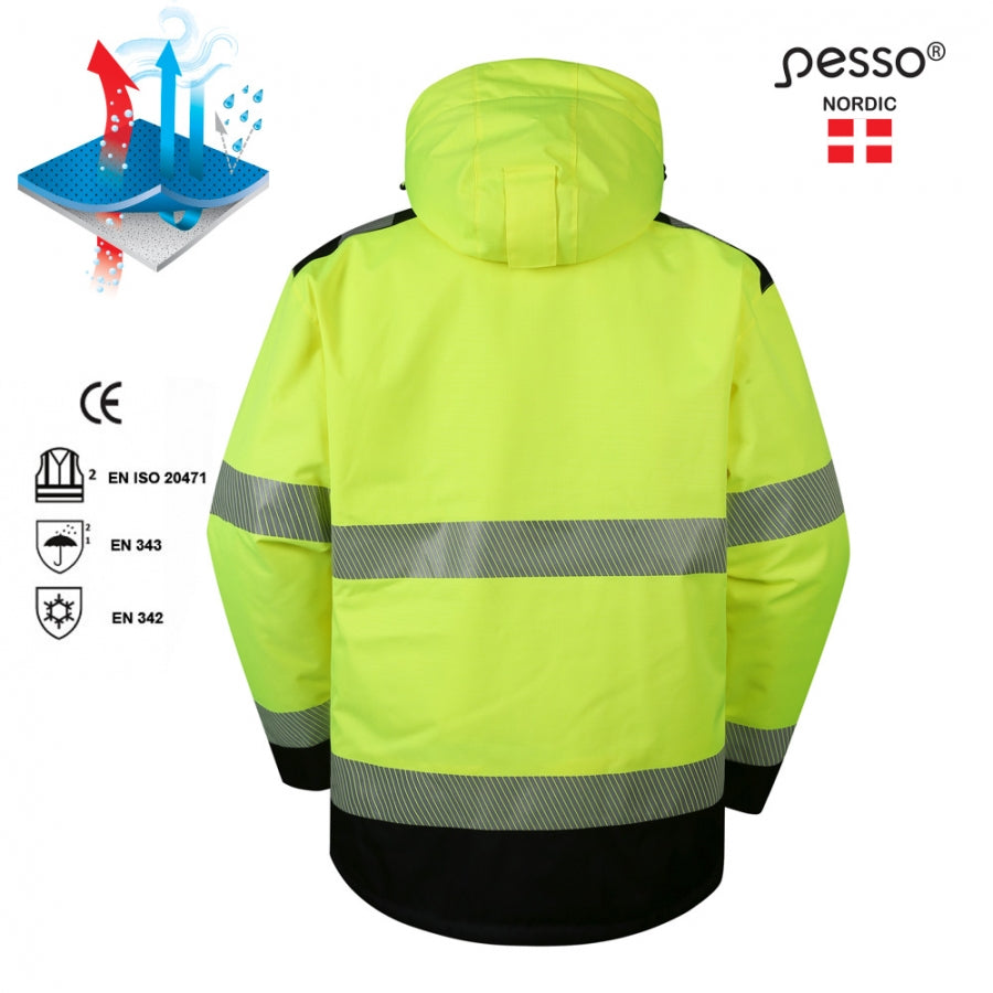 Ūdensnecaurlaidīga ziemas jaka Pesso Arizona HI-VIS
