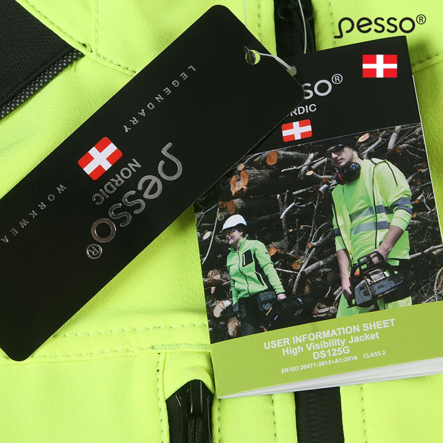 Darba apģērba jaka Pesso Titan 125, Dzeltena