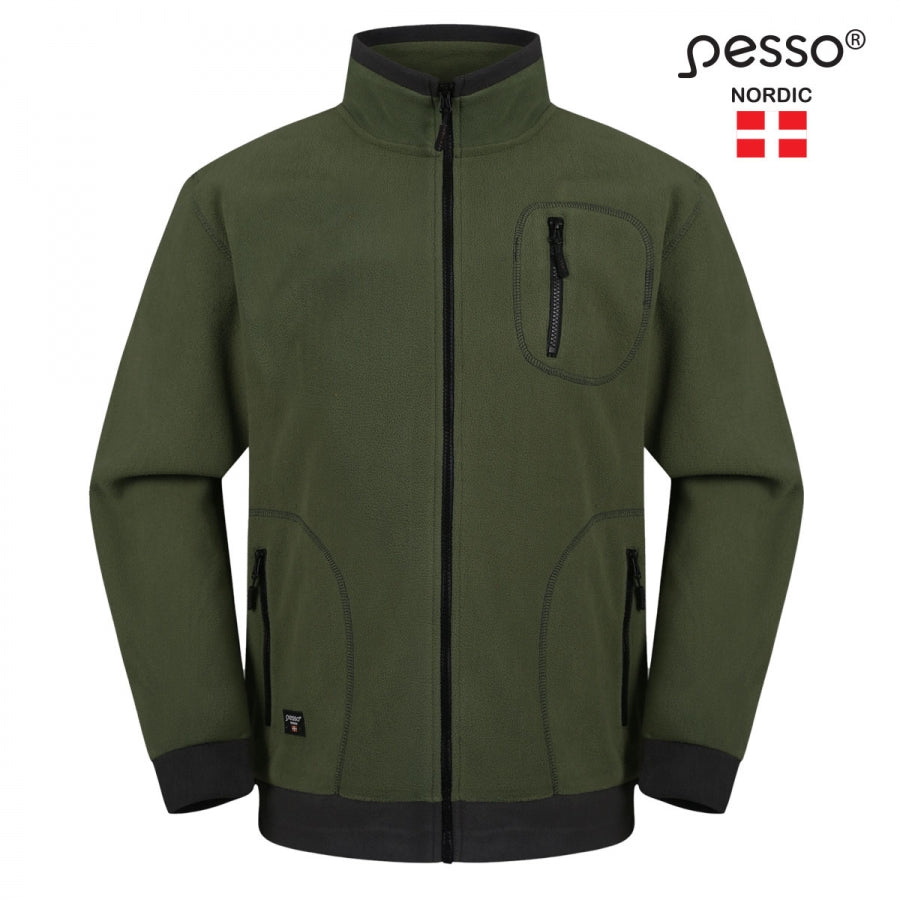 Silts flīsa džemperis Pesso, Khaki
