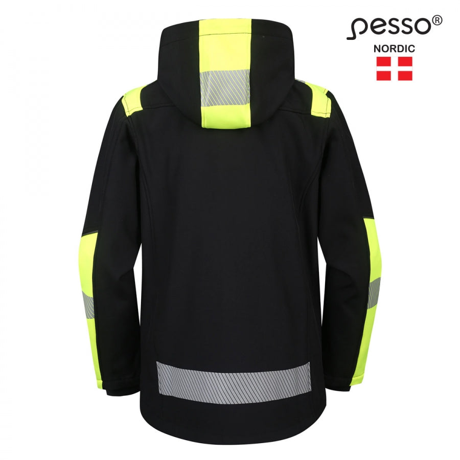 Jaka SoftShell Pesso Astra, Melna/Dzeltena