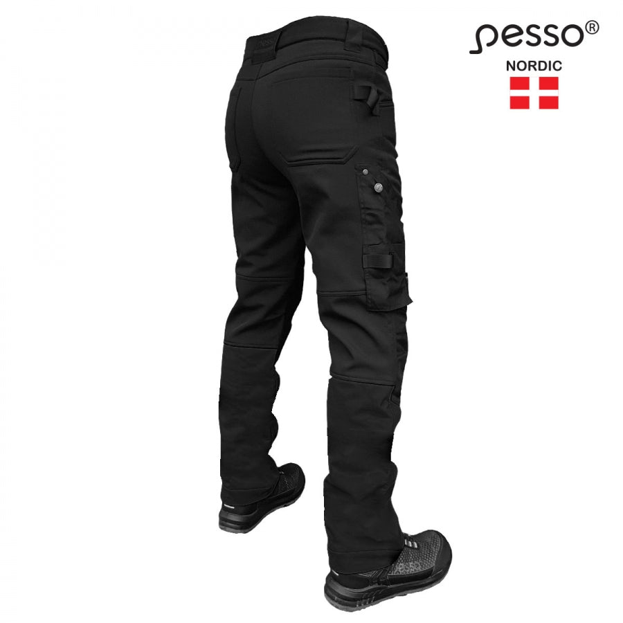 Bikses Softshell Pesso Mercury, Melnas