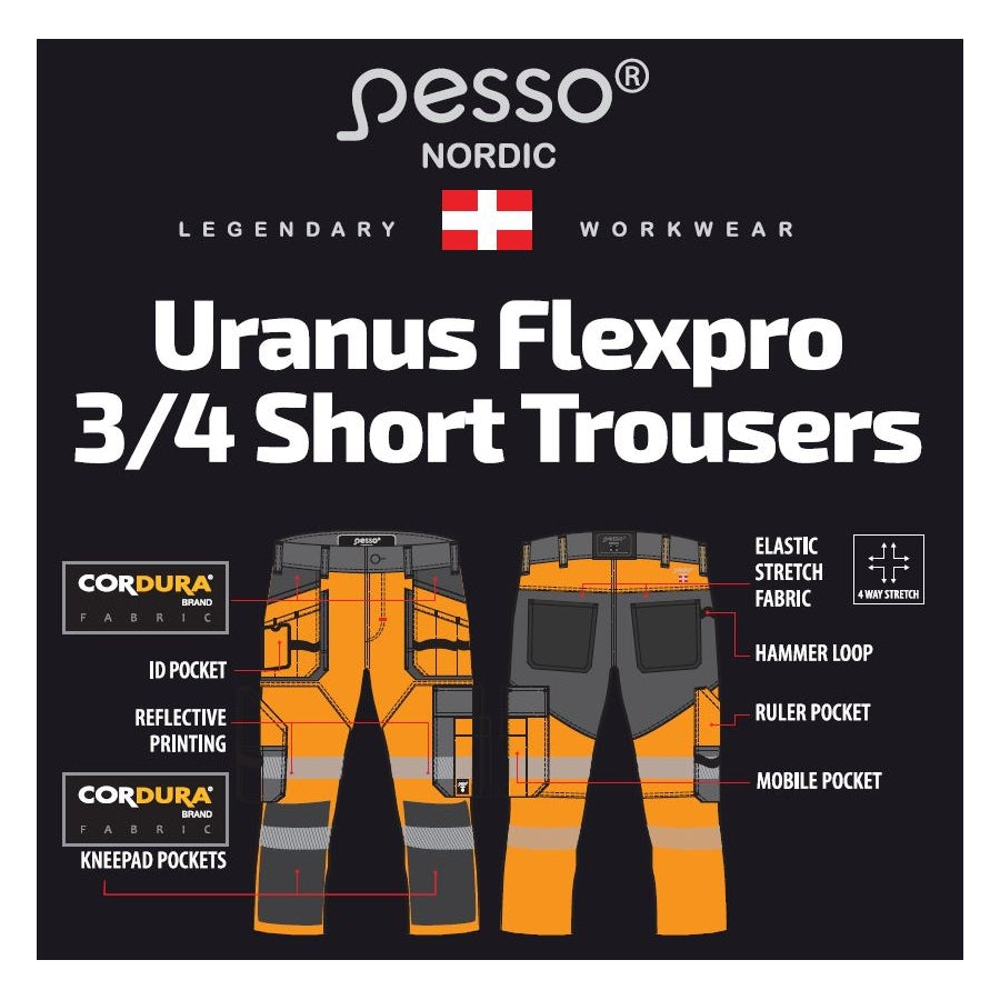 Darba apģērbs 3/4 īsas bikses Pesso Uranus Flexpro 135