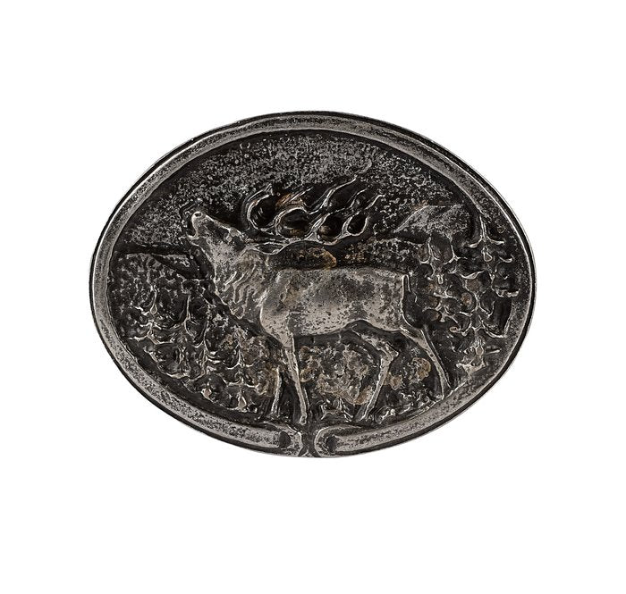 Roaring Stag Belt Buckle