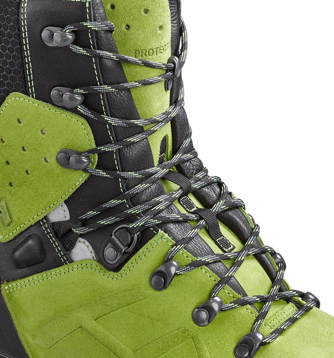 Haix Bootlaces for Protector Ultra Boots. 220/230 cm, round, lime green.