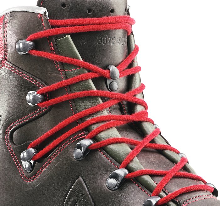 Haix Boot Laces for Protector Light. 180/200 cm, round, red.