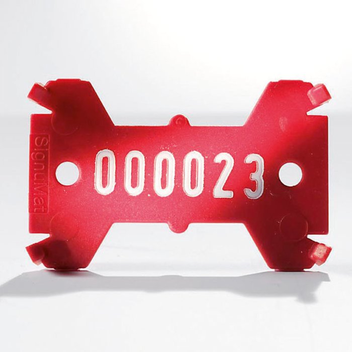 Plastic Tags. Type 01 - Single Line