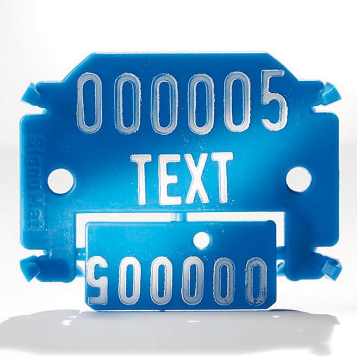 Small Plastic Marker Plate Type 03 - double spaced with coupon