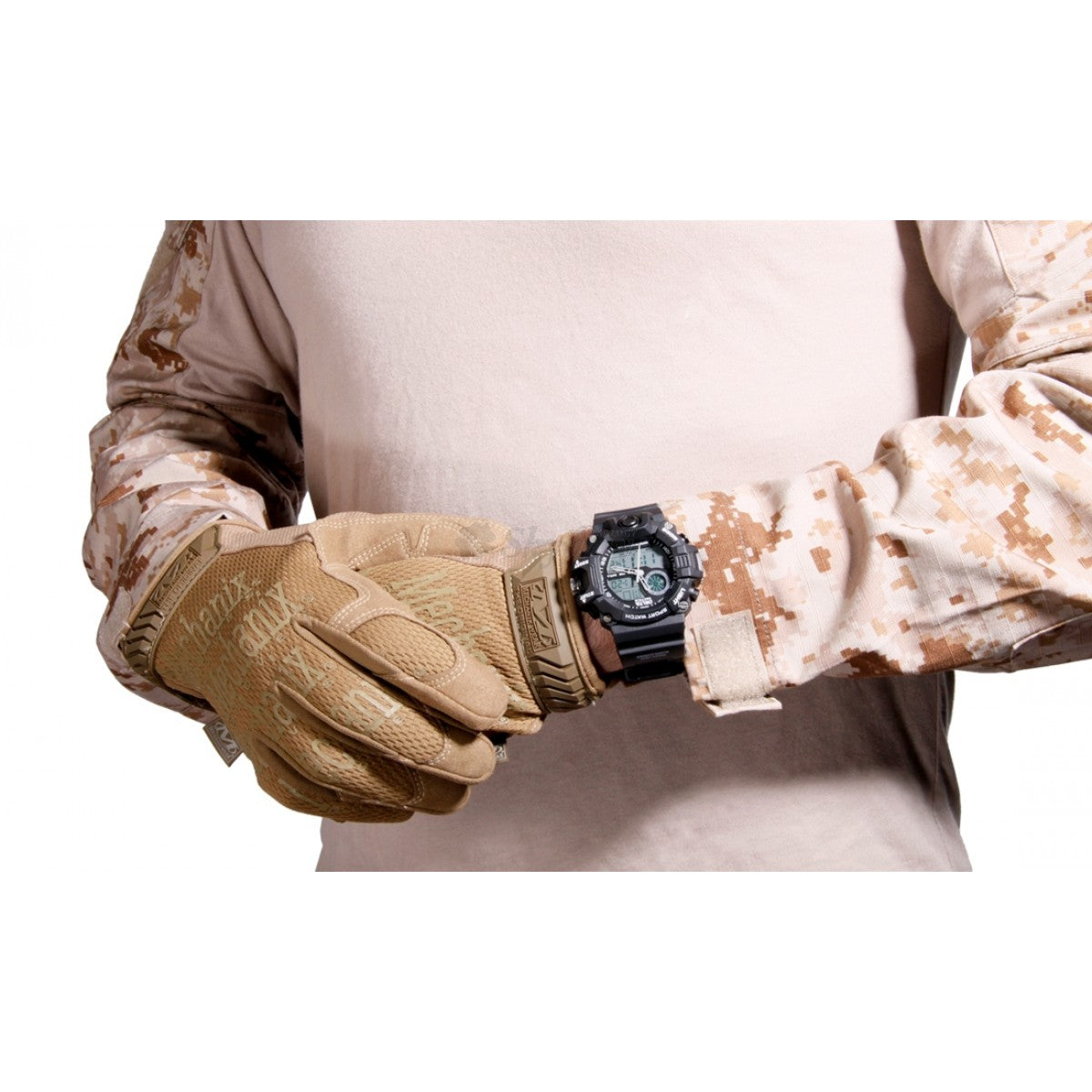 Analogais un digitāls taktiskais pulkstenis BLACK DELTA TACTICS