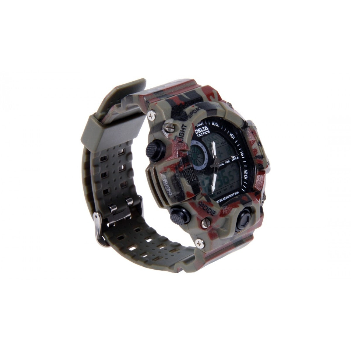 Analogais un digitāls taktiskais pulkstenis CAMO DELTA TACTICS