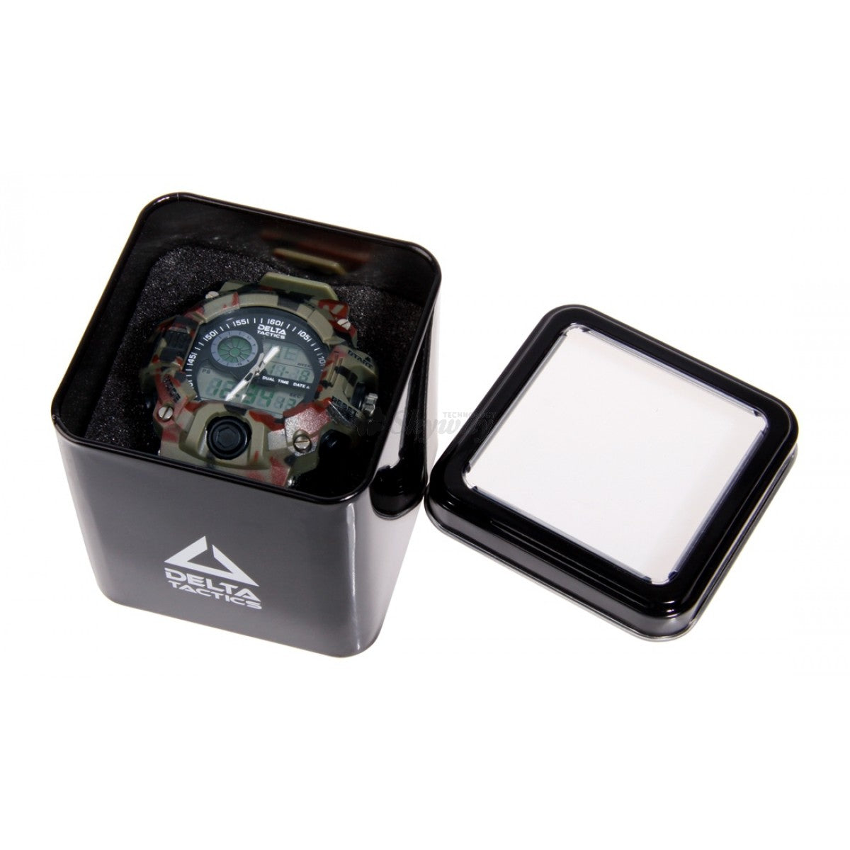 Analogais un digitāls taktiskais pulkstenis CAMO DELTA TACTICS
