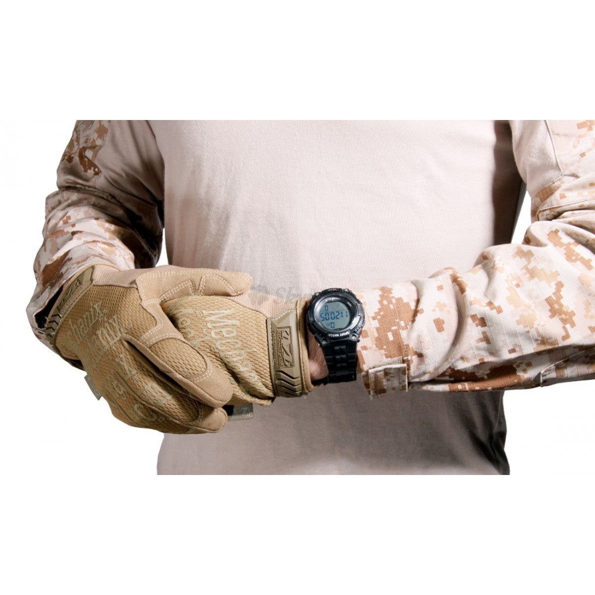 Taktiskais pulkstenis ar pedometru DELTA TACTICS, Melns