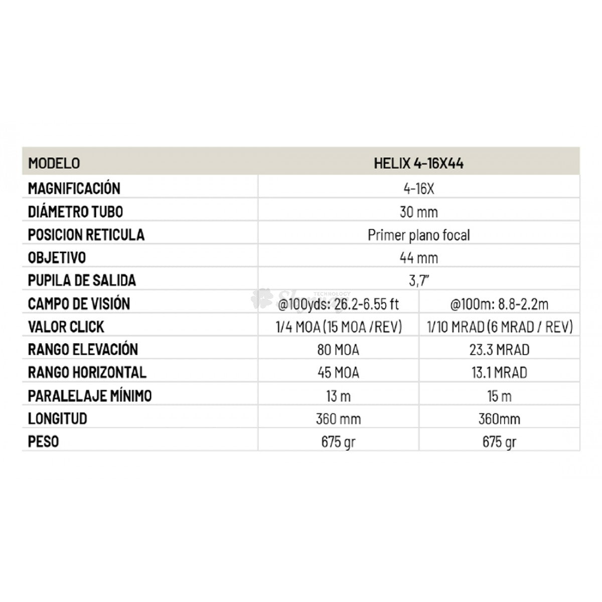 Tēmeklis HELIX 4-16X44 FFP APR-1C MOA ELEMENT OPTICS